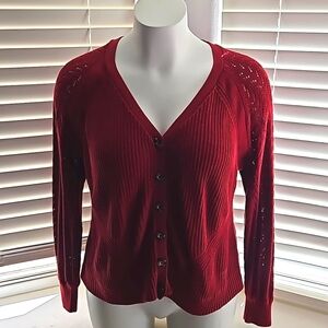 Torrid Red Knit Cardigan